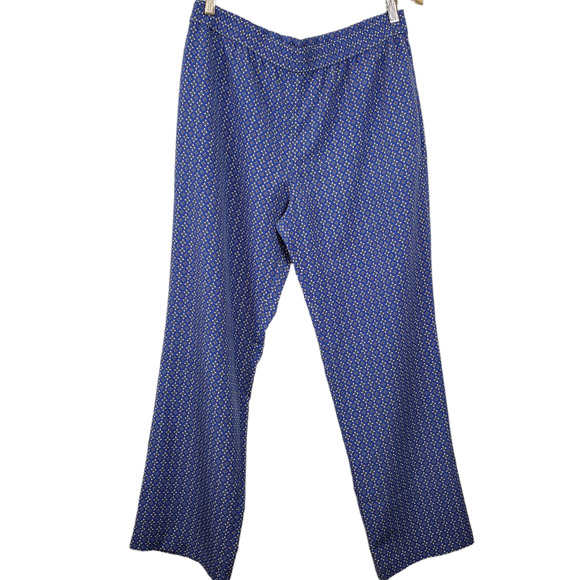 TALBOTS | GEOMETRIC ABSTRACT MULTICOLORED PULL ON PANTS WOMEN'S SIZE 12 - Picture 1 of 16